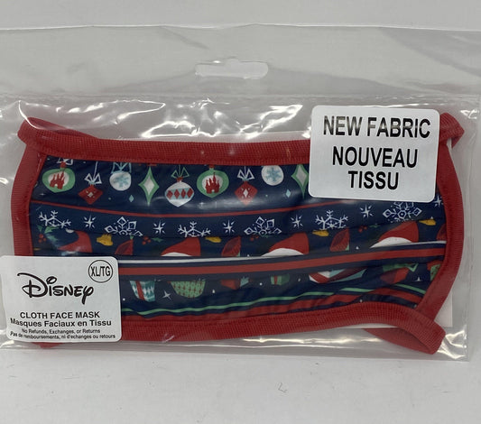 Disney Mickey, Castle, Tiki, Small World, Jungle Cruise Christmas Face Mask-New Material - World of Treasures