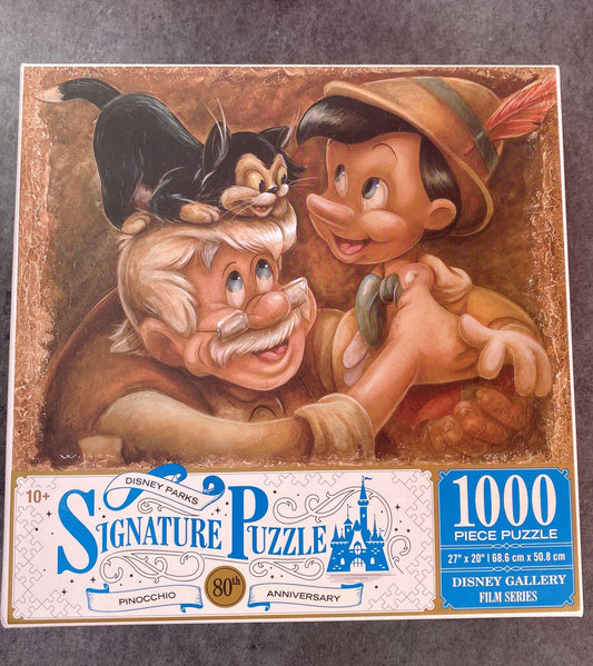 Disney Pinocchio with Figaro and Geppetto 1000 Piece Jigsaw Puzzle - World of Treasures