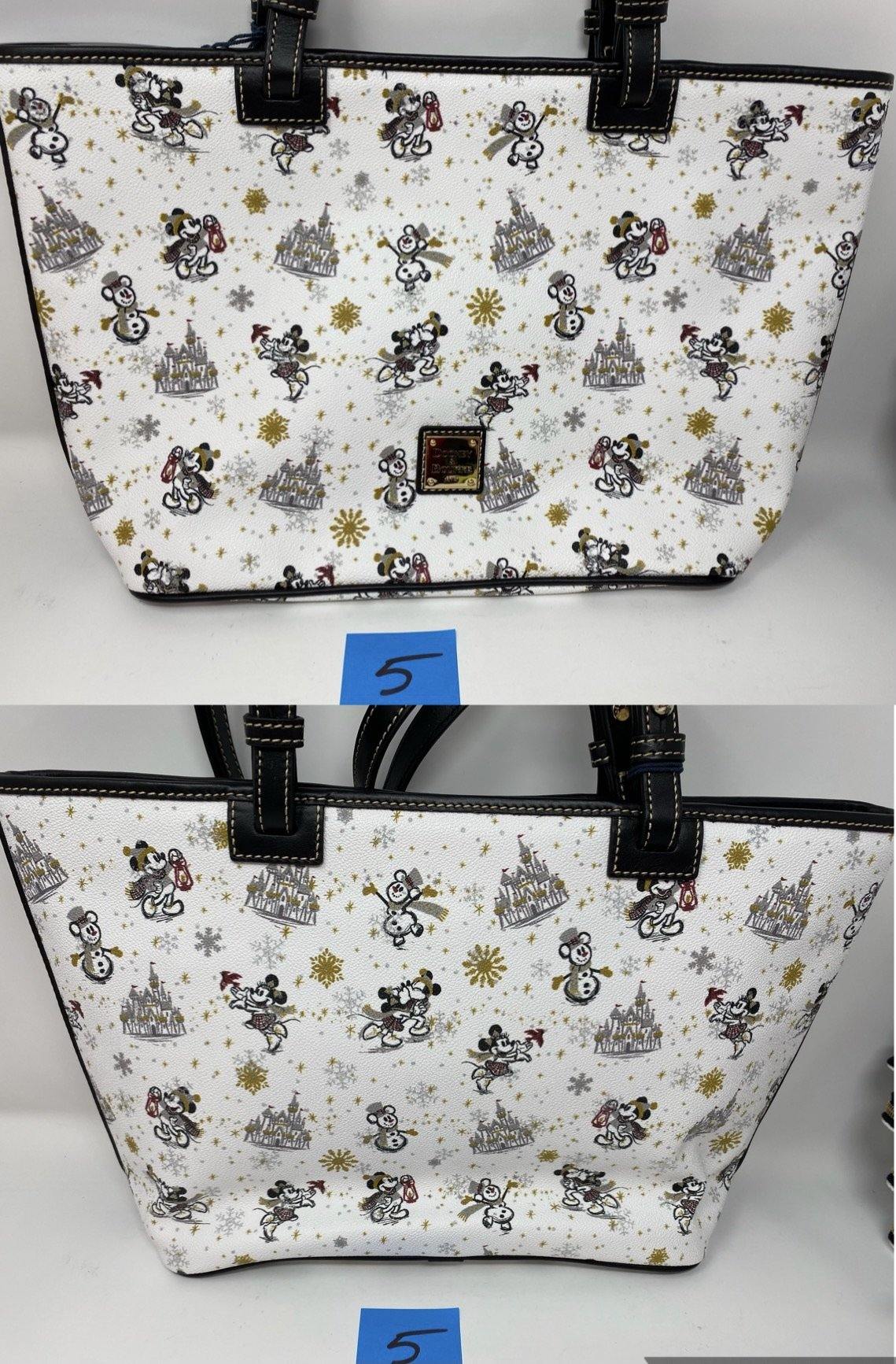 Disney Dooney & Bourke Mickey and Minnie Mouse Holiday Tote Bag Purse - World of Treasures