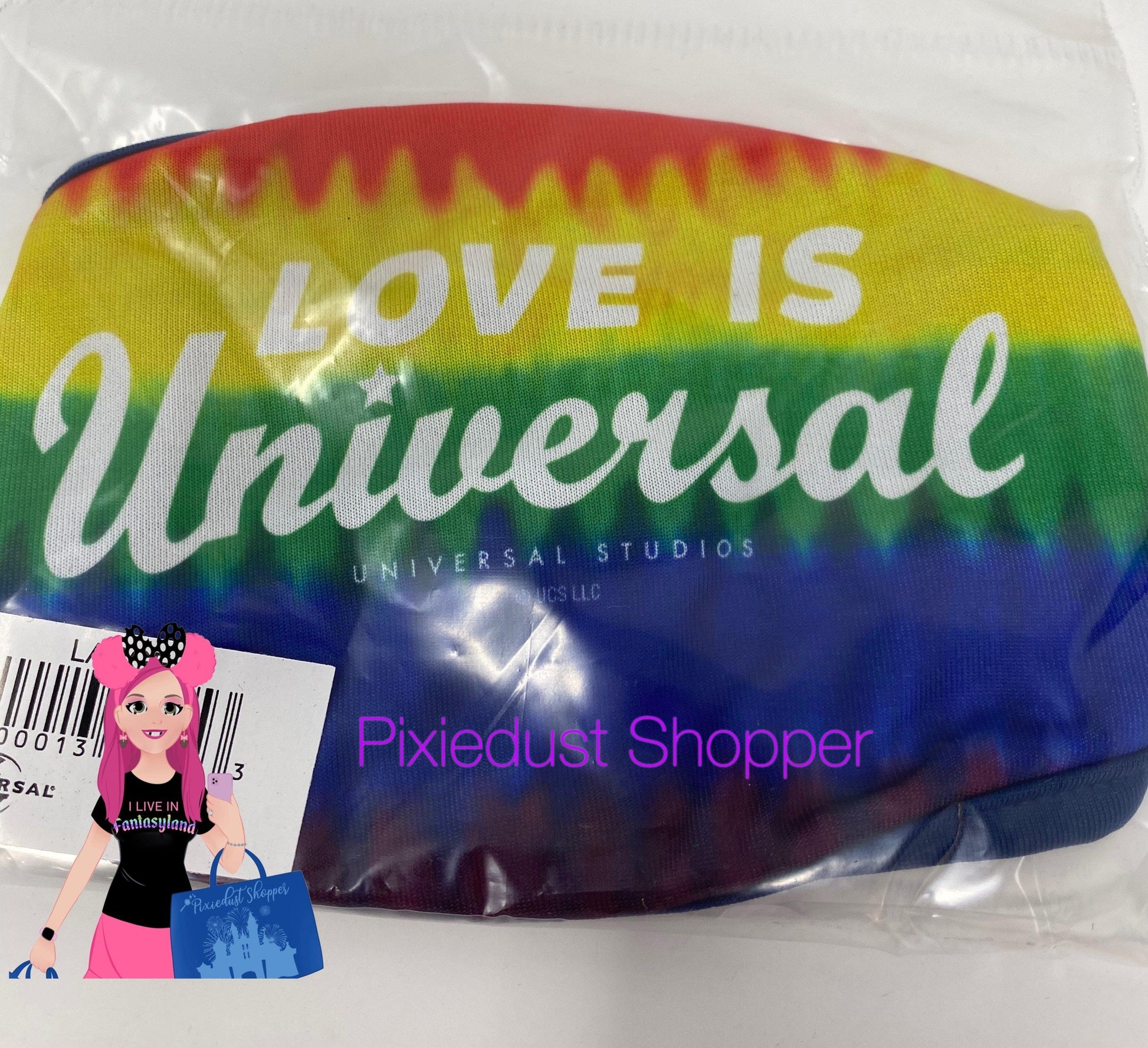 Universal Studios Love is Universal Rainbow Face Mask - World of Treasures