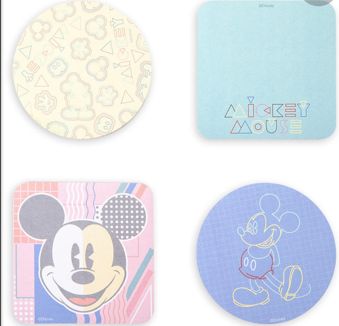 Mickey Mouse '80s Flashback Notepad Set – Neon