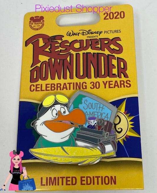 Disney Rescuers Down Under Celebrating 30 Years Wilbur LE 4000 Pin - World of Treasures