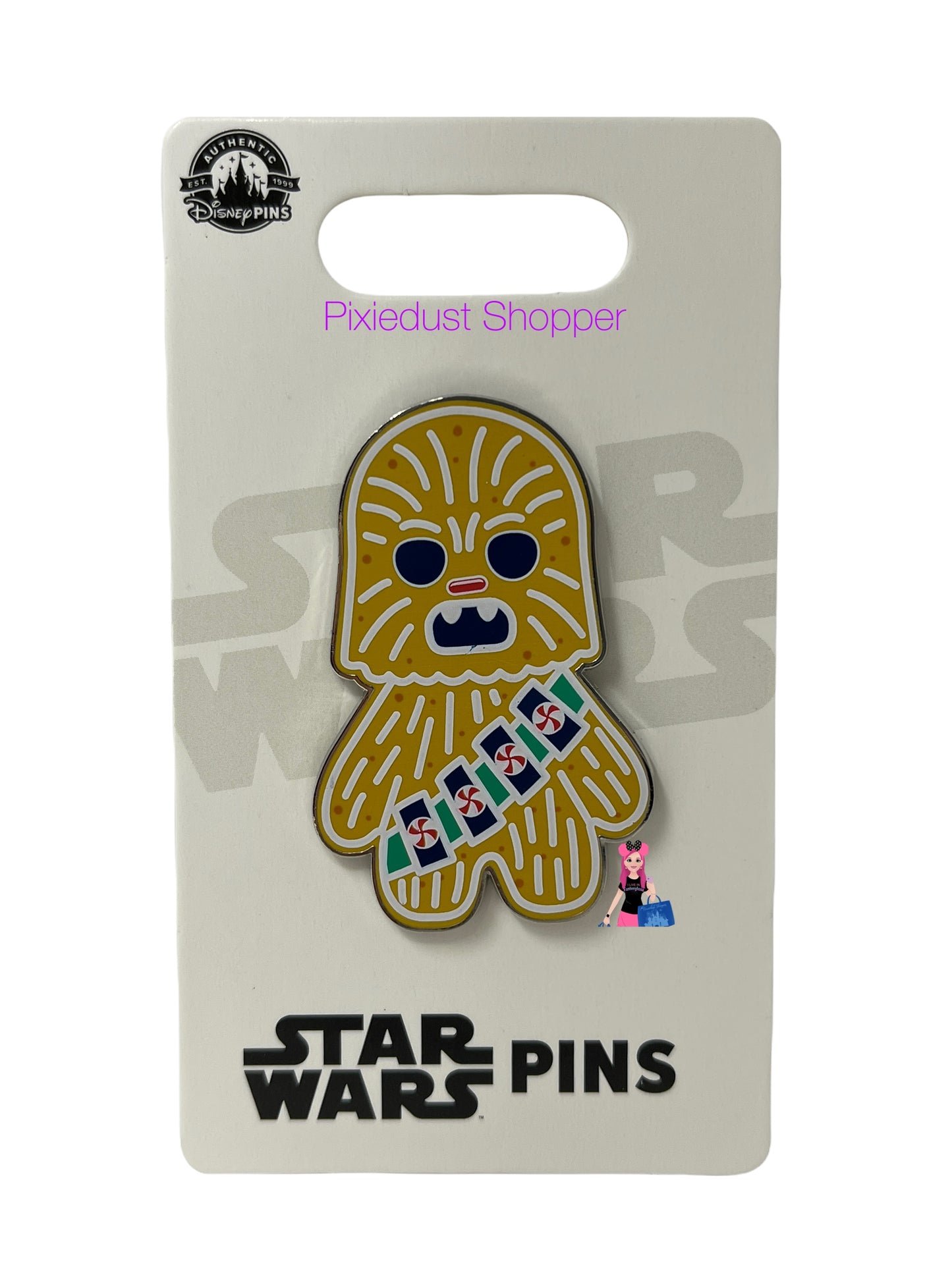 Disney Star Wars Christmas 2021 Gingerbread Chewbacca Pin