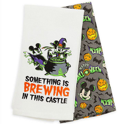 Disney Parks Halloween 2 Pack Mickey Hand Towels