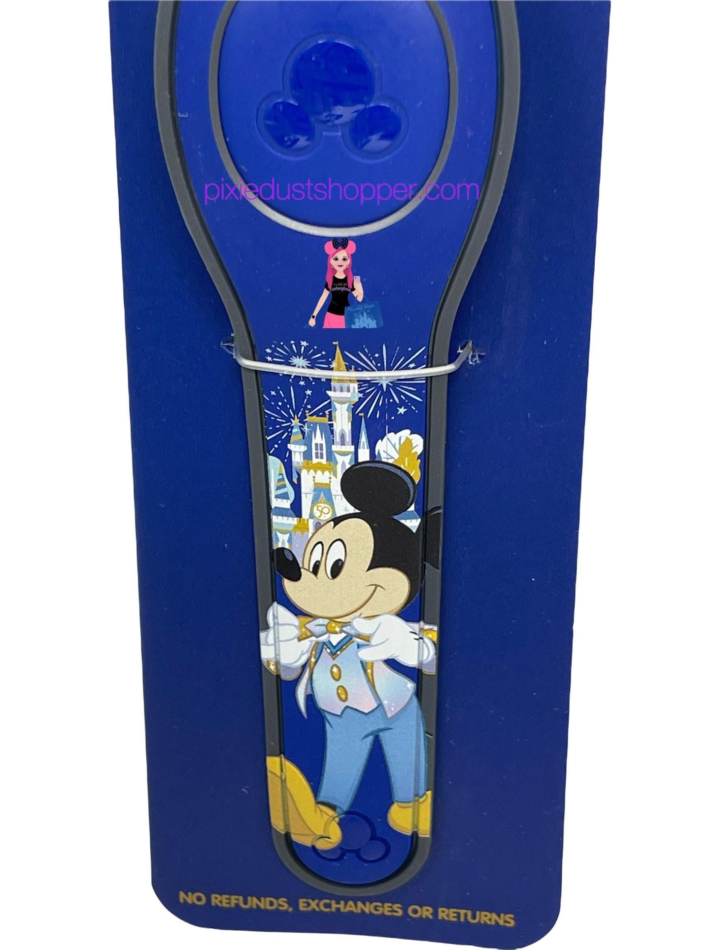 Walt Disney World 50th Anniversary Mickey Mouse, Donald Duck, and Goofy MagicBand 2 - World of Treasures