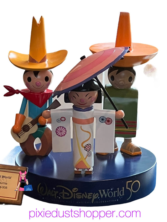 Walt Disney World 50th Anniversary Small World Musical Figurine