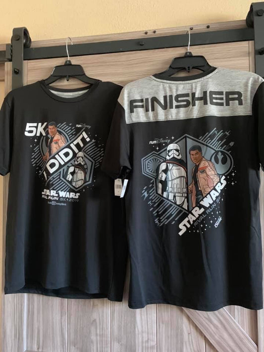 RunDisney Star Wars 2019 Rival Run 5K Mens I Did It Finisher Shirt