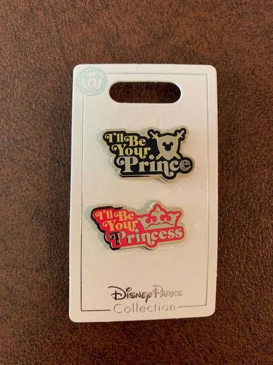 Disney I’ll Be Your Prince I’ll Be Your Princess 2 Pin Set