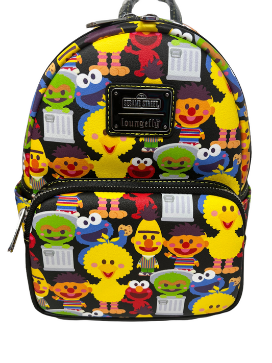 Sesame Street All Over Loungefly Backpack SeaWorld Exclusive