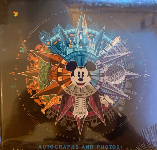 Disney World 4 Parks Discover the Magic Autograph and Photo Album with Ball Poin