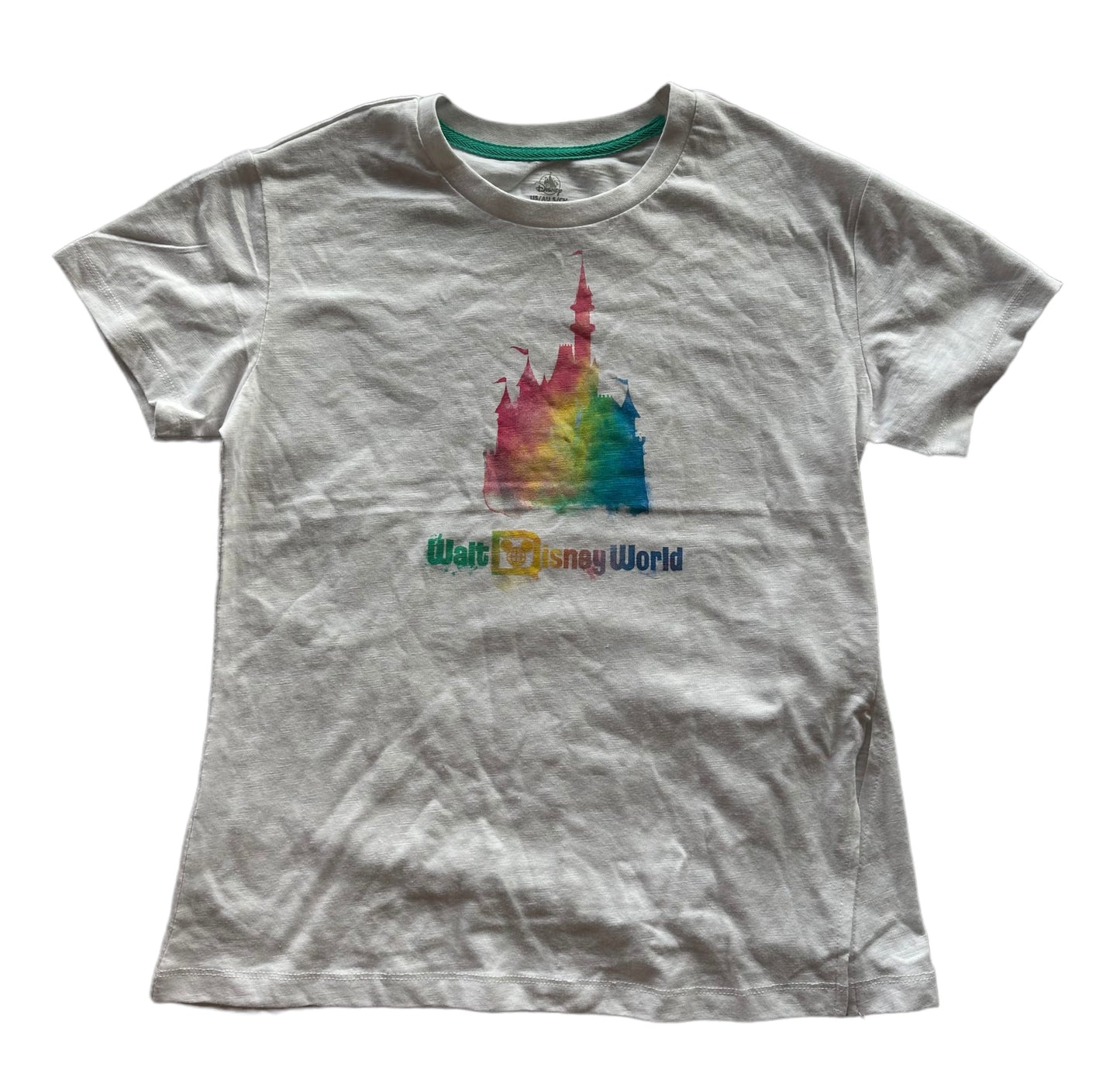 Walt Disney World Cinderella Castle Watercolor Rainbow Shirt