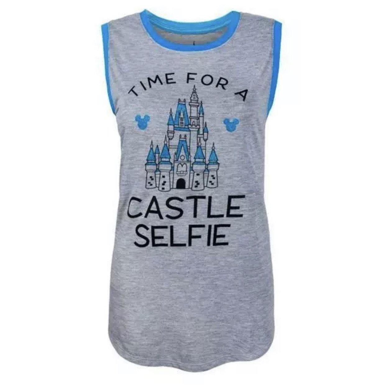 Disney Time For A Castle Selfie Tank Top Shirt - World of Treasures