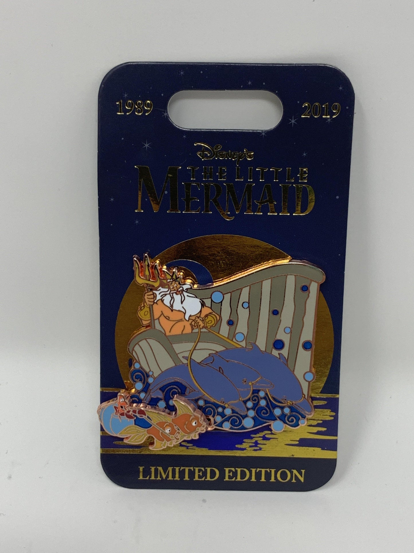 Disney Little Mermaid 30th Anniversary King Triton or Scully/Flounder LE Pin - World of Treasures