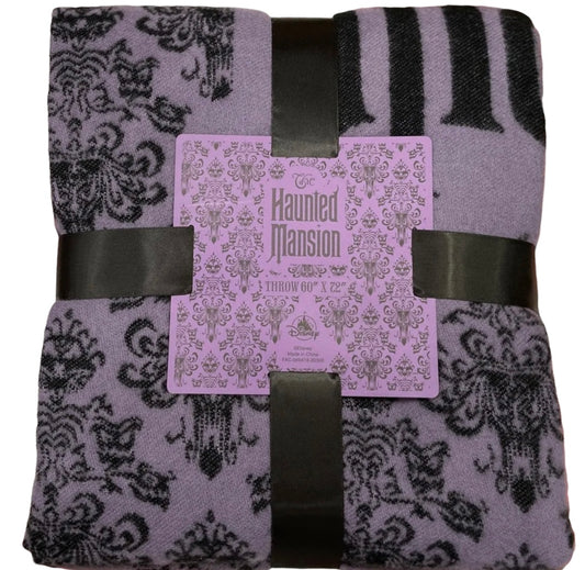 Disney The Haunted Mansion Wallpaper Throw Blanket