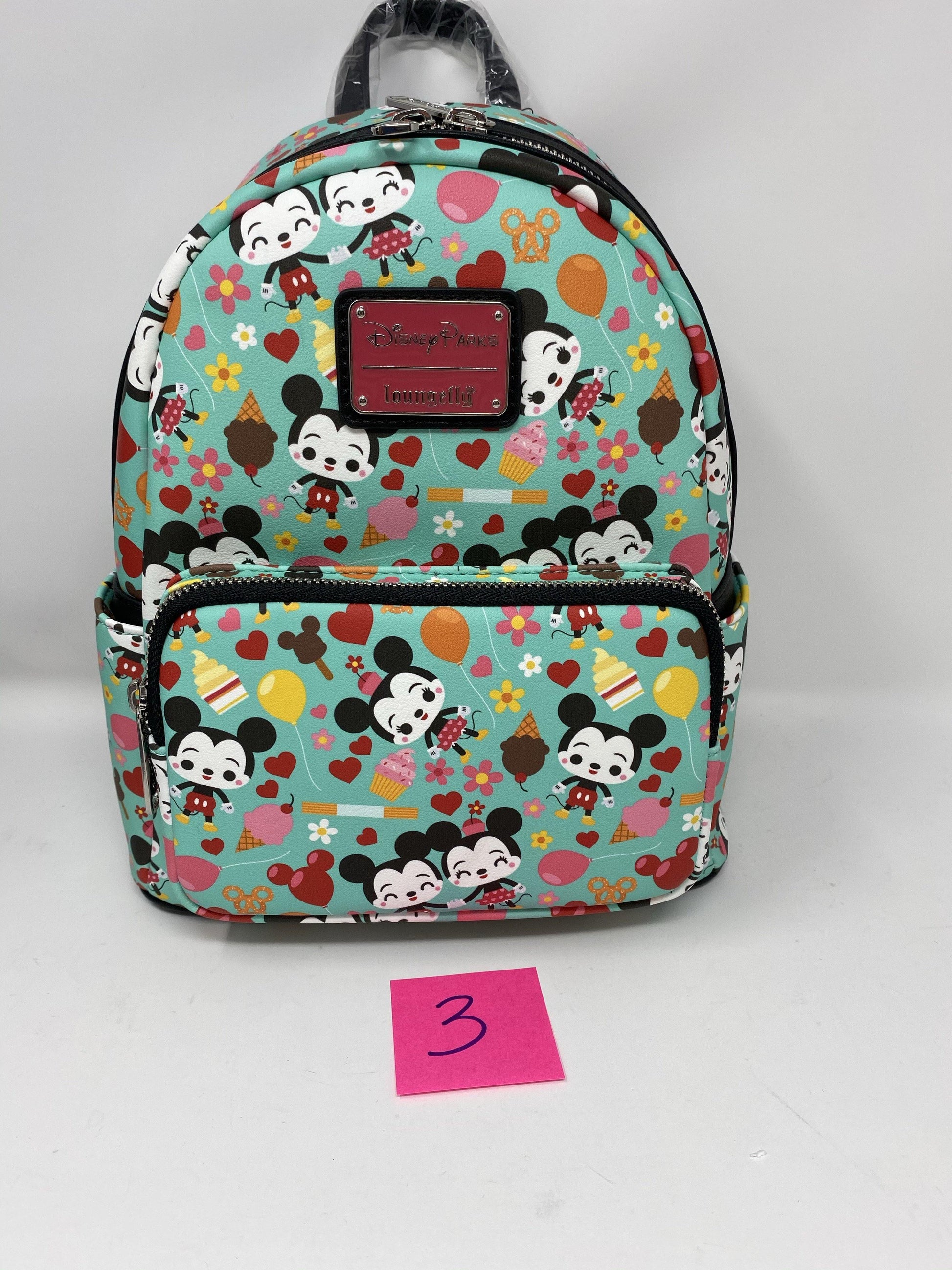disney loungefly mini backpack food Disney Minnie and Mickey Mouse Food Loungefly Backpack Purse – World of Treasures