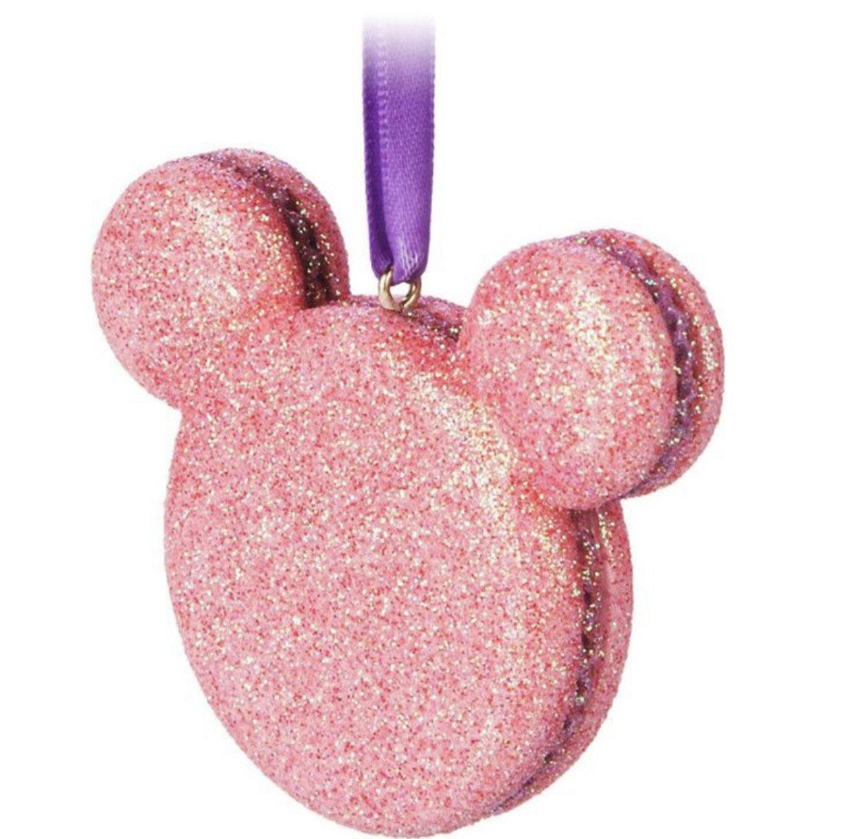 Disney Glitter Mickey Macaron Ornament - World of Treasures