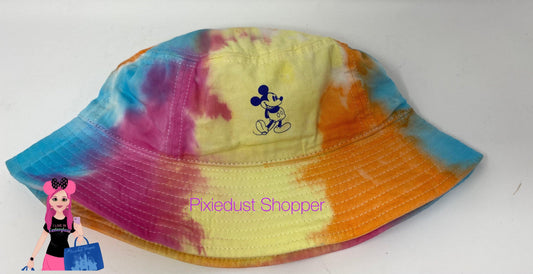 Disney Parks Mickey Mouse Tie Dye Bucket Hat for Adults - World of Treasures