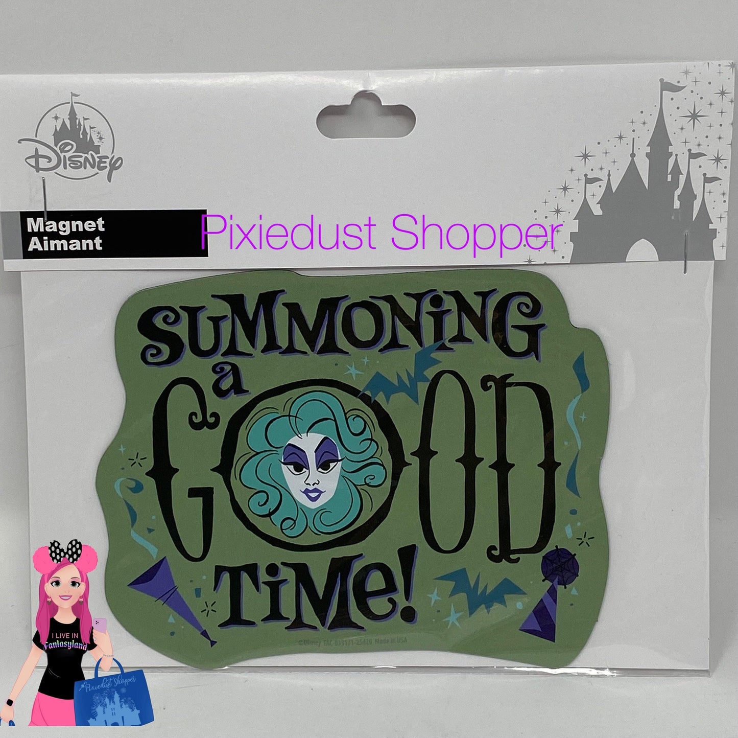 Disney Haunted Mansion Madame Leota Summoning A Good Time Magnet - World of Treasures