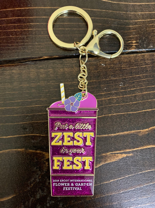 Disney Flower and Garden 2019 Zest in the Fest Keychain