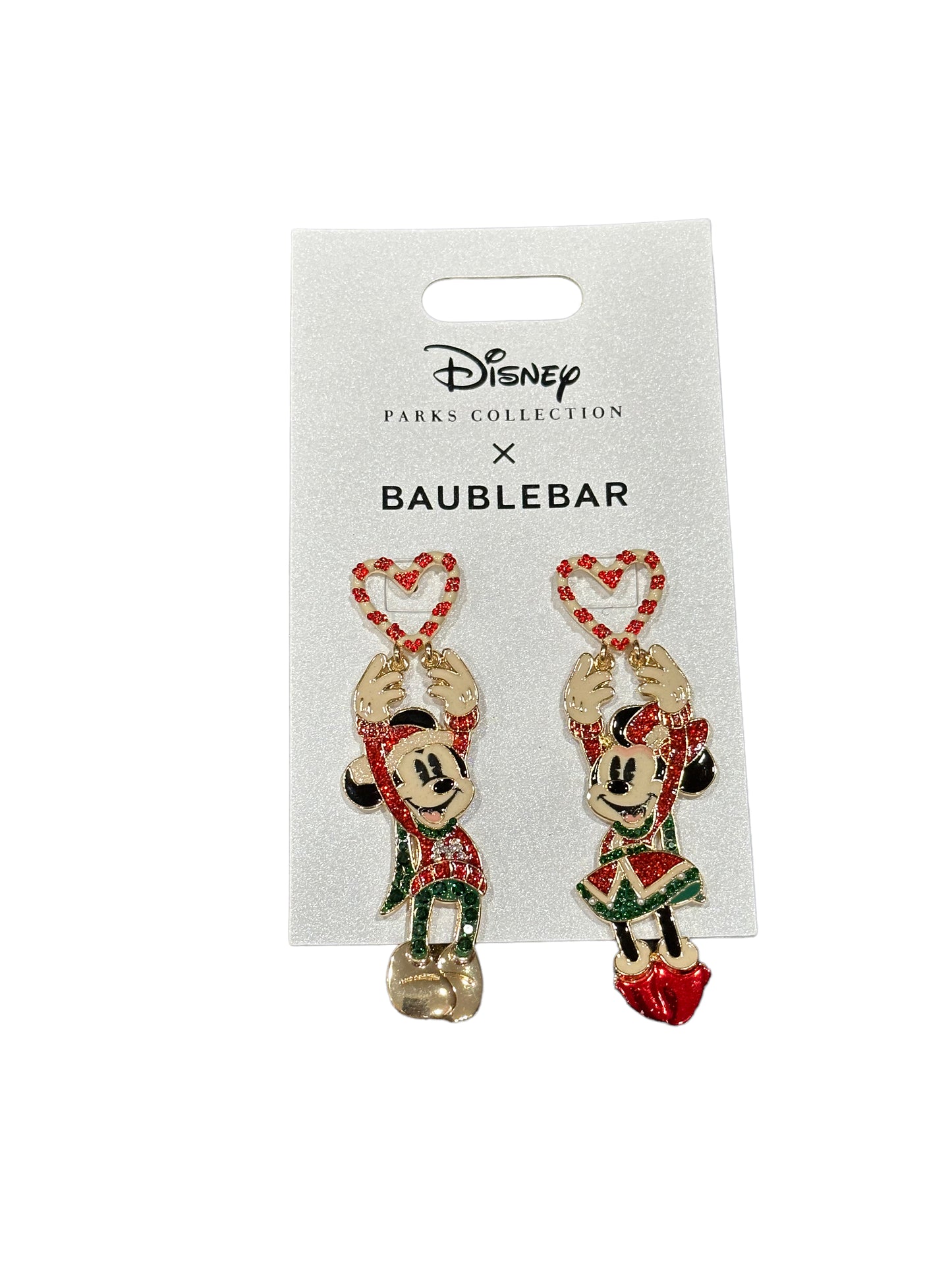 Disney Mickey Minnie Holiday 2022 Baublebar Earrings