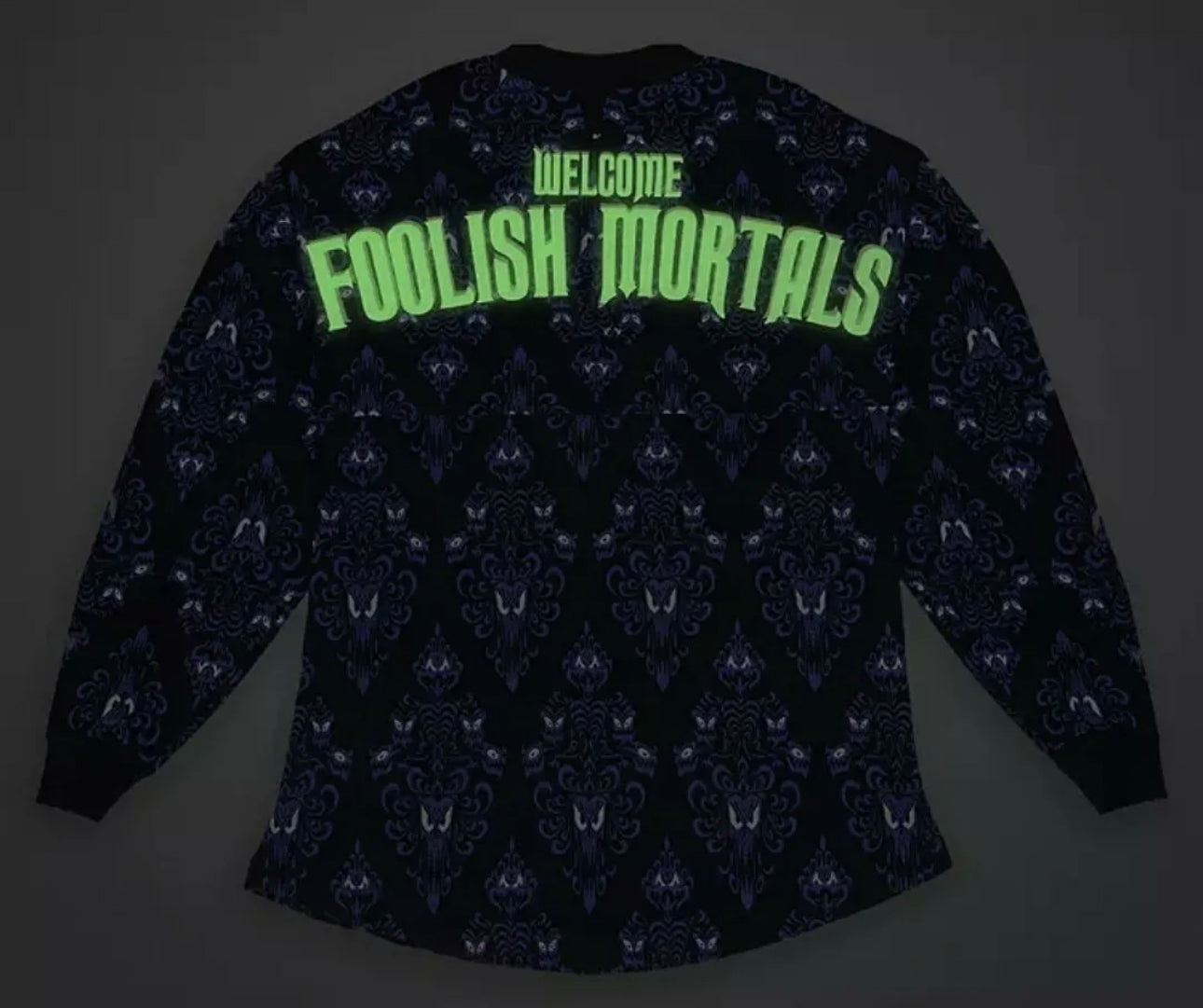 Disney Haunted Mansion Foolish Mortals Spirit Jersey-XS