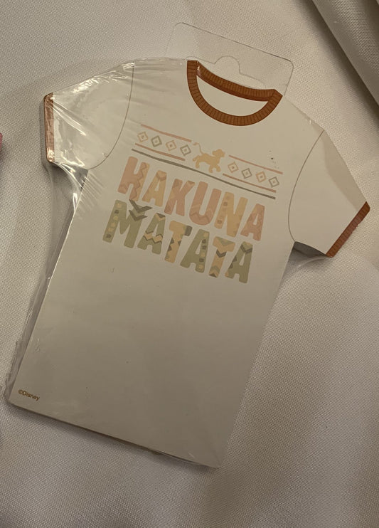 Disney Lion King Hakuna Matata T-shirt Magnet Notepad