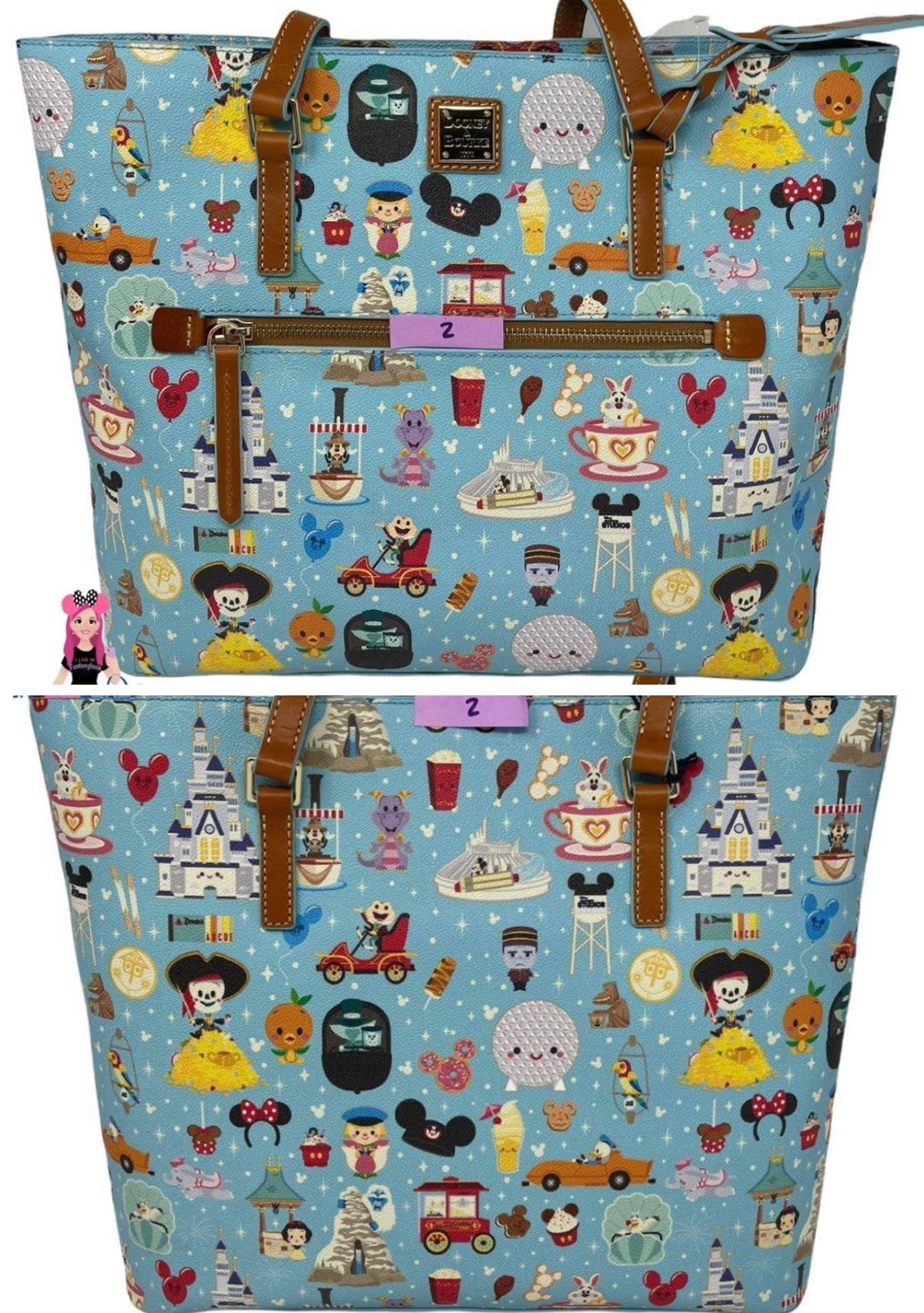 Disney Parks Dooney & Bourke Tote Bag Purse by Jerrod Maruyama