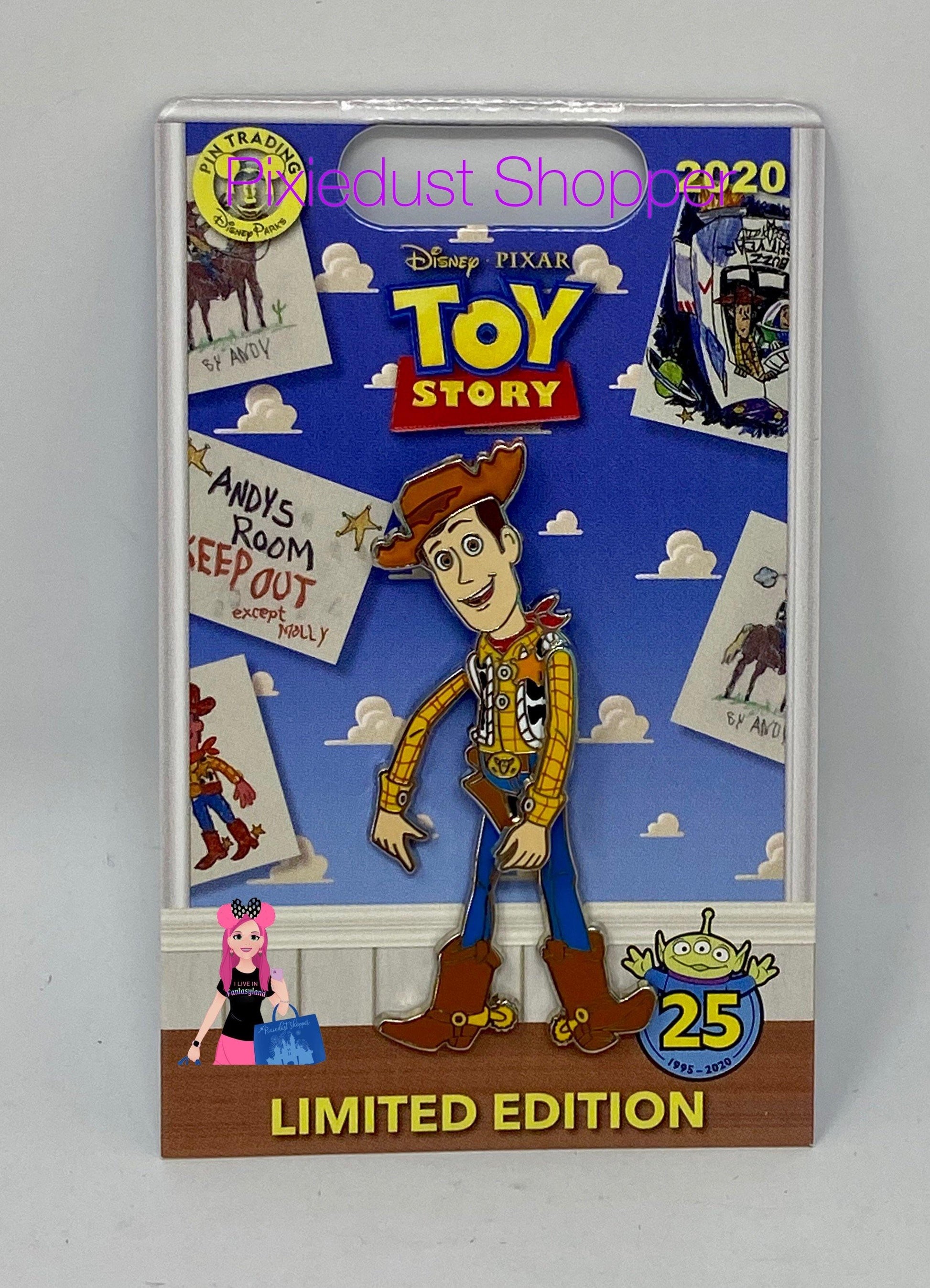 Disney Toy Story 25th Anniversary Woody Pin Limited Edition - World of Treasures