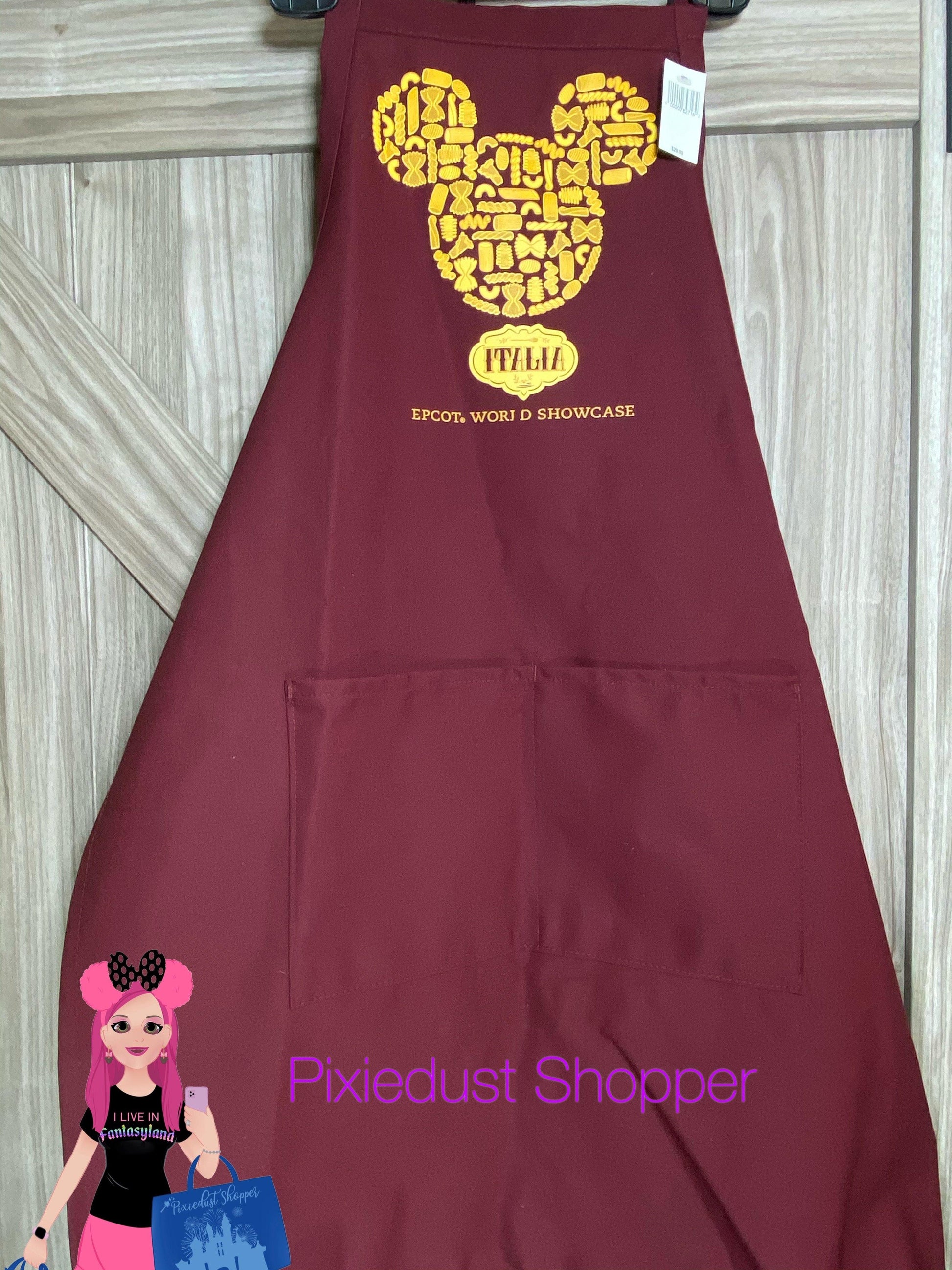 Disney Epcot Italy World Showcase Minnie Pasta Apron - World of Treasures