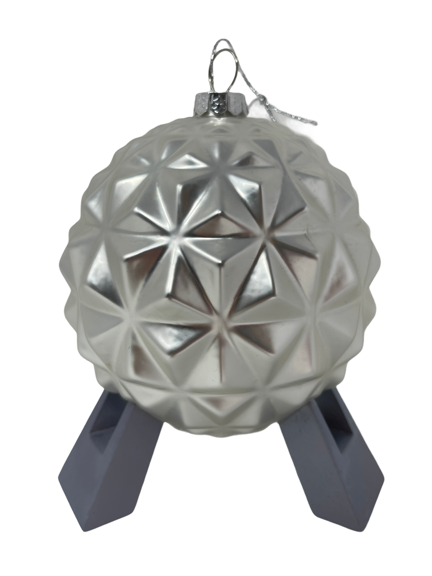 Walt Disney World EPCOT Spaceship Earth Blown Glass Ornament