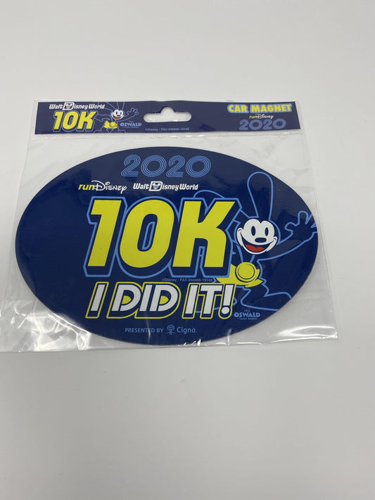 RunDisney 2020 Marathon Weekend Oswald 10K I Did It Car Magnet - World of Treasures