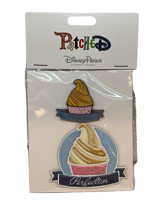 Disney Patch “Perfection” Dole Whip Pin and Patch Set