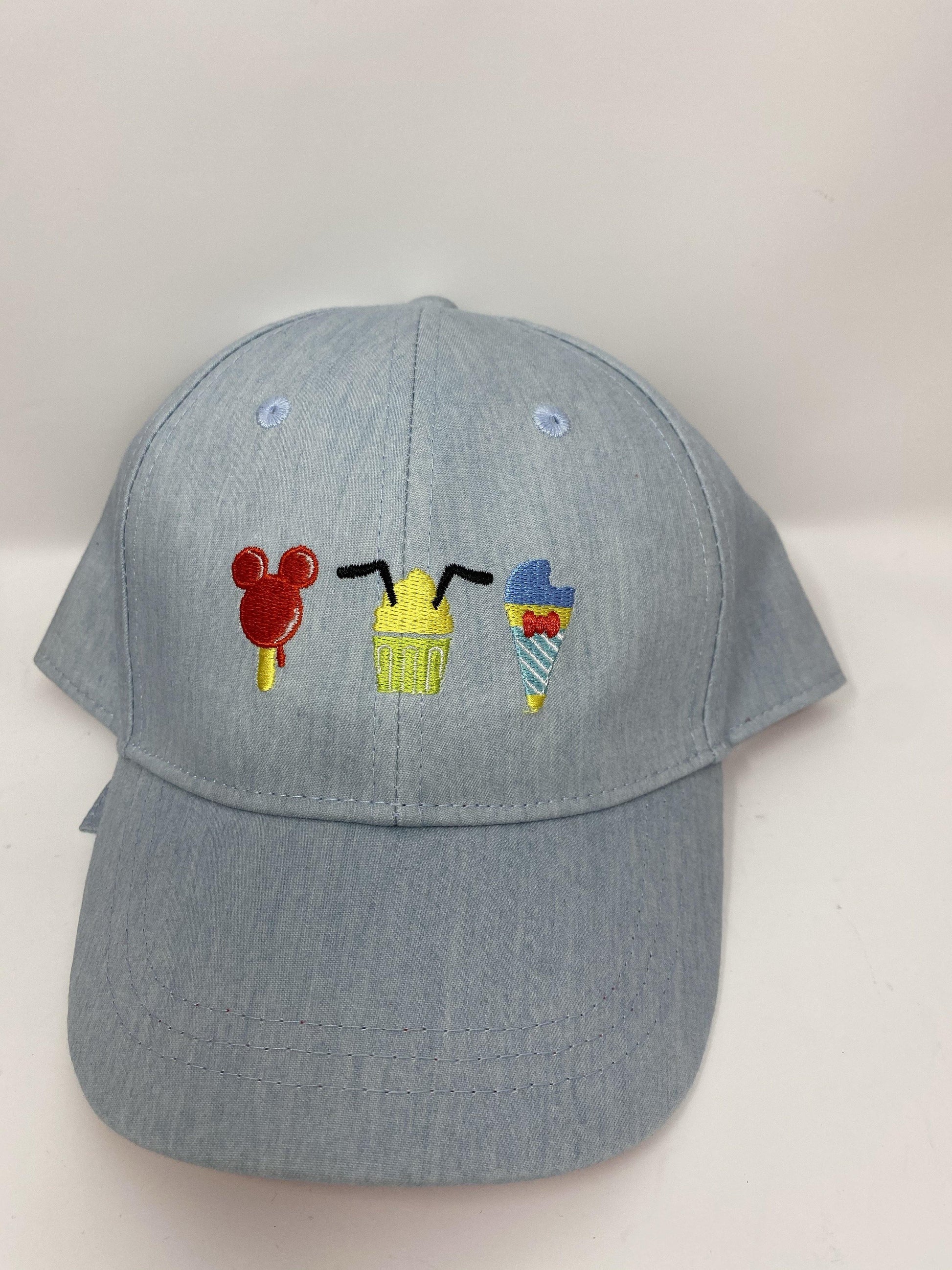 Disney Mickey Bar, Pluto Cupcake, Donald Ice Cream Youth Baseball Hat - World of Treasures