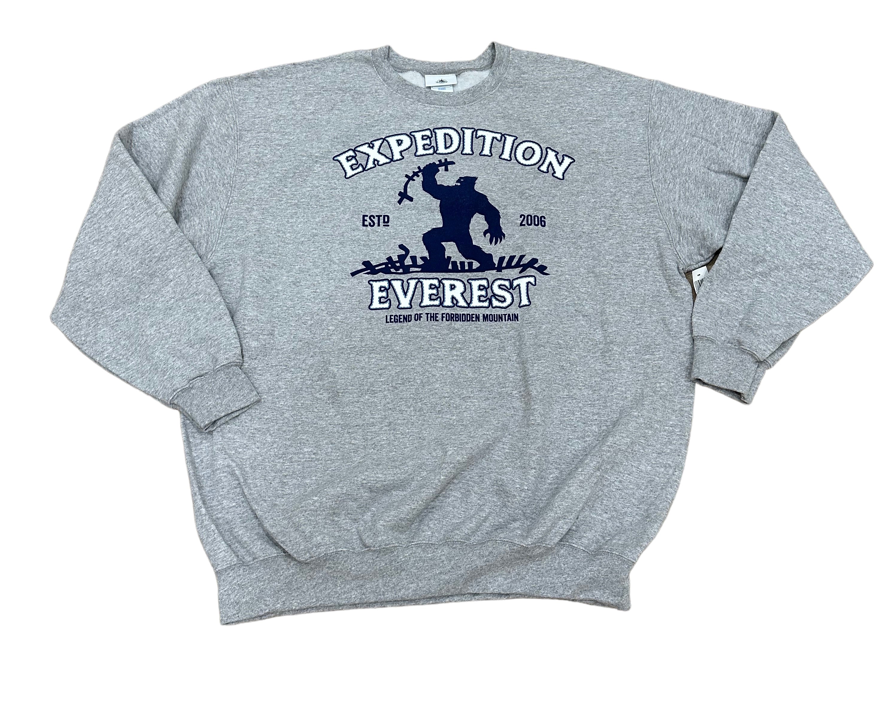 Disney Animal Kingdom Expedition Everest Yeti Pullover Sweatshirt Grey World of Treasures
