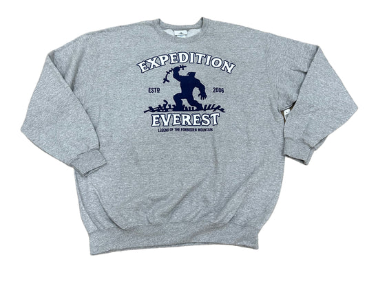 Disney Animal Kingdom Expedition Everest Yeti Pullover Sweatshirt Grey