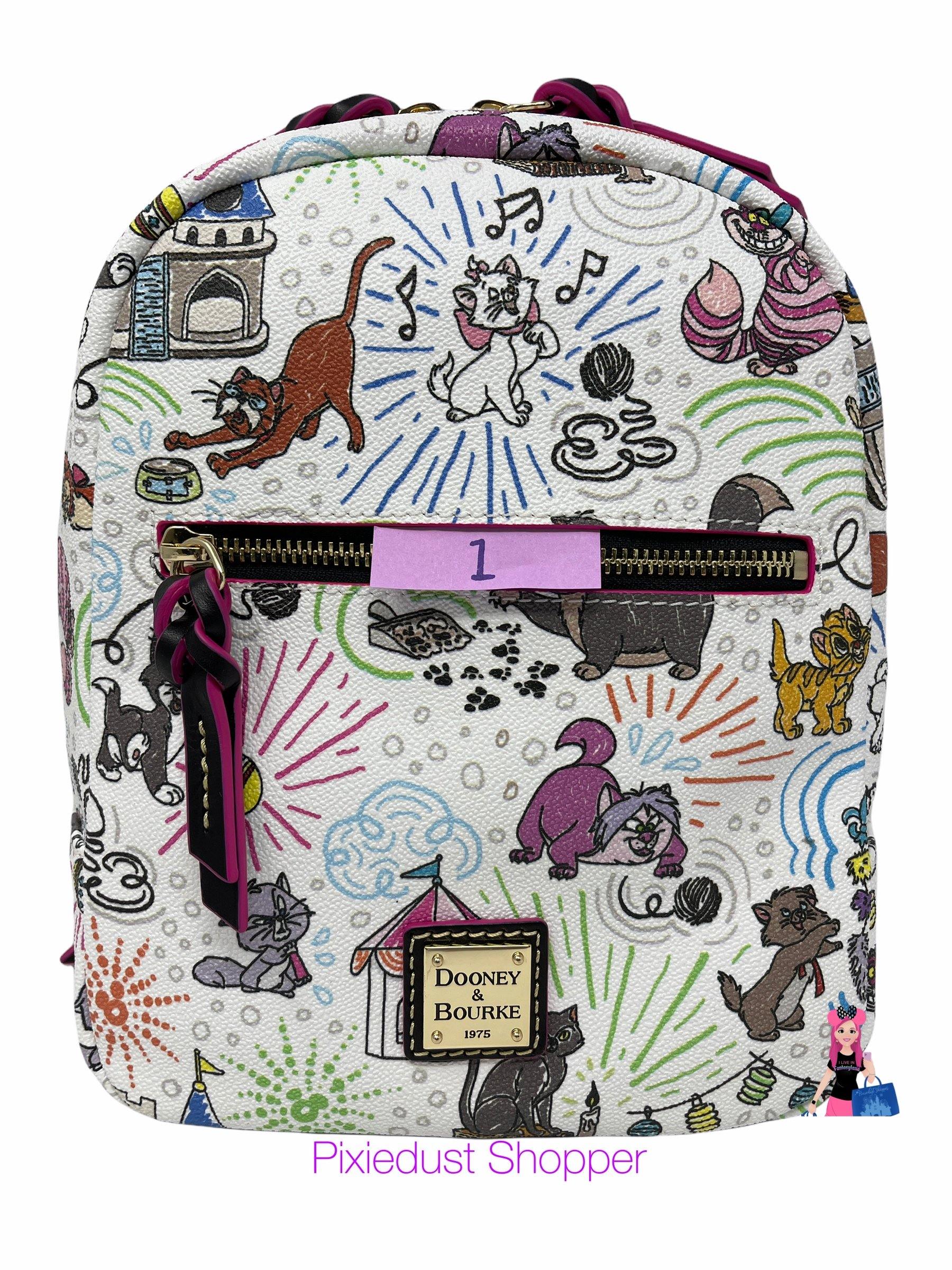 disney cats and dogs mini backpack Disney Cats Sketch Dooney & Bourke Backpack – World of Treasures
