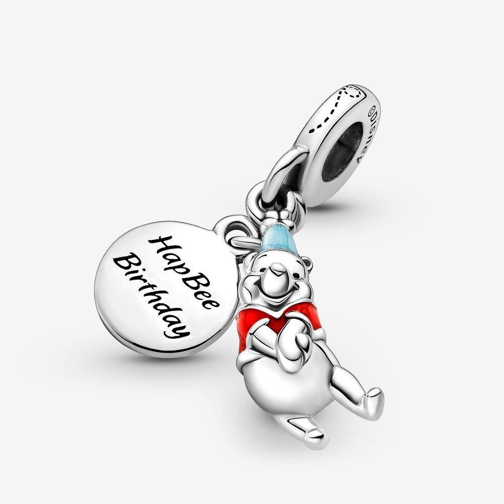 Disney Winnie the Pooh Birthday Dangle Pandora Charm - World of Treasures