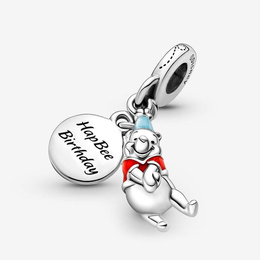 Disney Winnie the Pooh Birthday Dangle Pandora Charm - World of Treasures