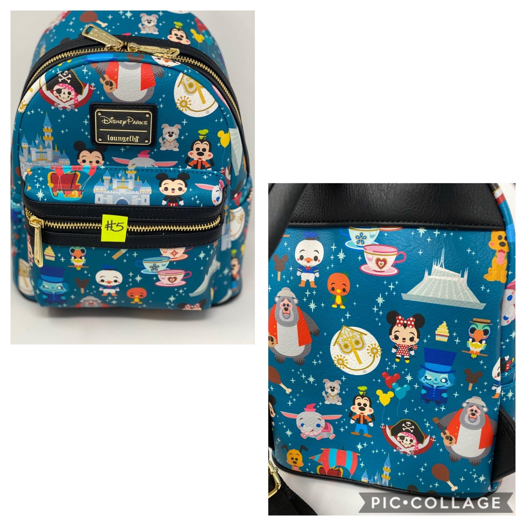 disney parks collage mini backpack by loungefly Disney Loungefly Parks Minis Icons and Attractions Backpack Purse – World  of Treasures