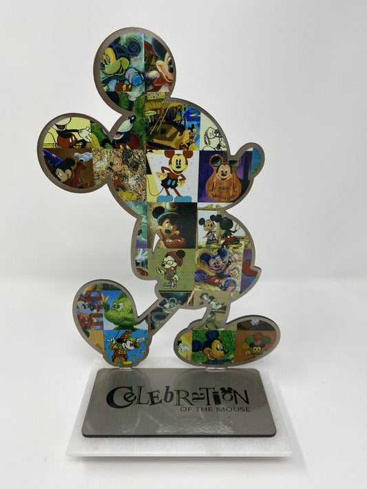 Disney Celebration of the Mouse Mickey Marble and Metal Laser Sculpture - World of Treasures