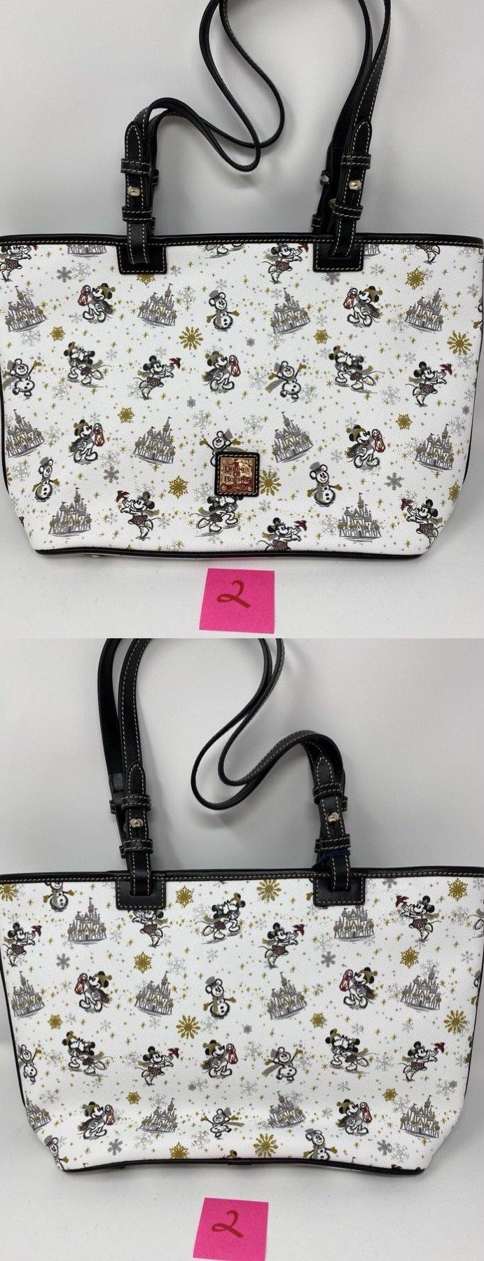 Disney Dooney & Bourke Mickey and Minnie Mouse Holiday Tote Bag Purse - World of Treasures