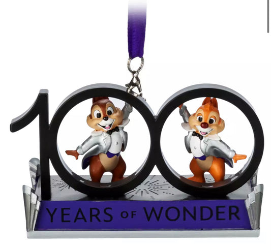 Disney Parks 100 Years Chip N Dale Sketchbook Ornament