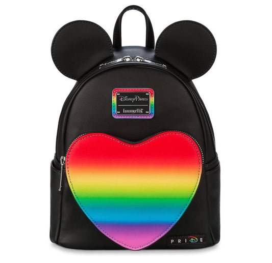 Disney Mickey Rainbow Heart Pride Loungefly Backpack 2022