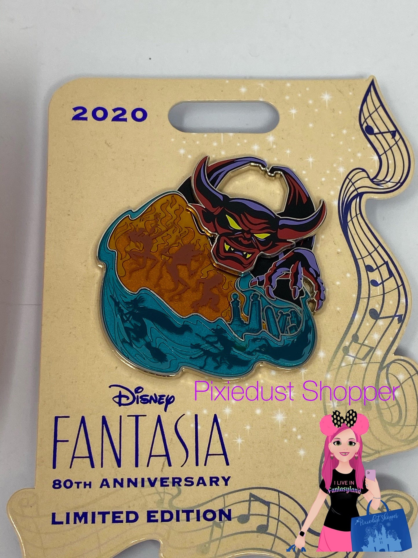 Disney Fantasia 80th Anniversary Chernabog Pin-Limited Edition - World of Treasures