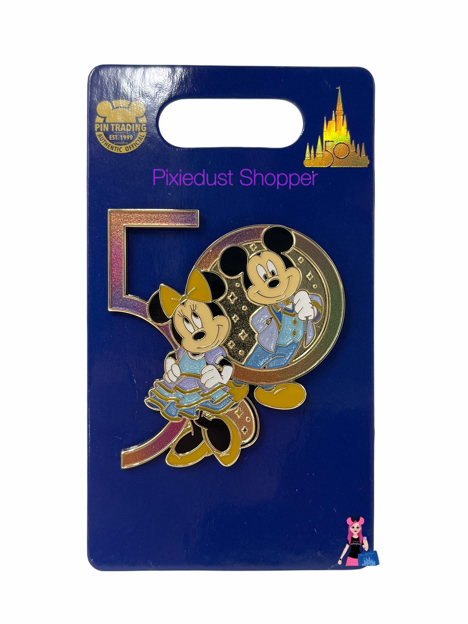 Walt Disney World 50th Anniversary Mickey and Minnie Pin - World of Treasures