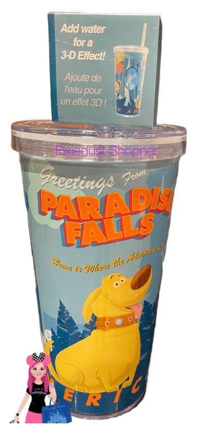 Disney UP Paradise Falls Tumbler Cup with Straw - World of Treasures
