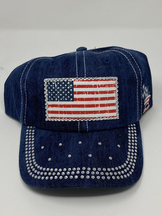 Disney Mickey Mouse Americana Baseball Epcot World Showcase denim Baseball Adult Hat - World of Treasures