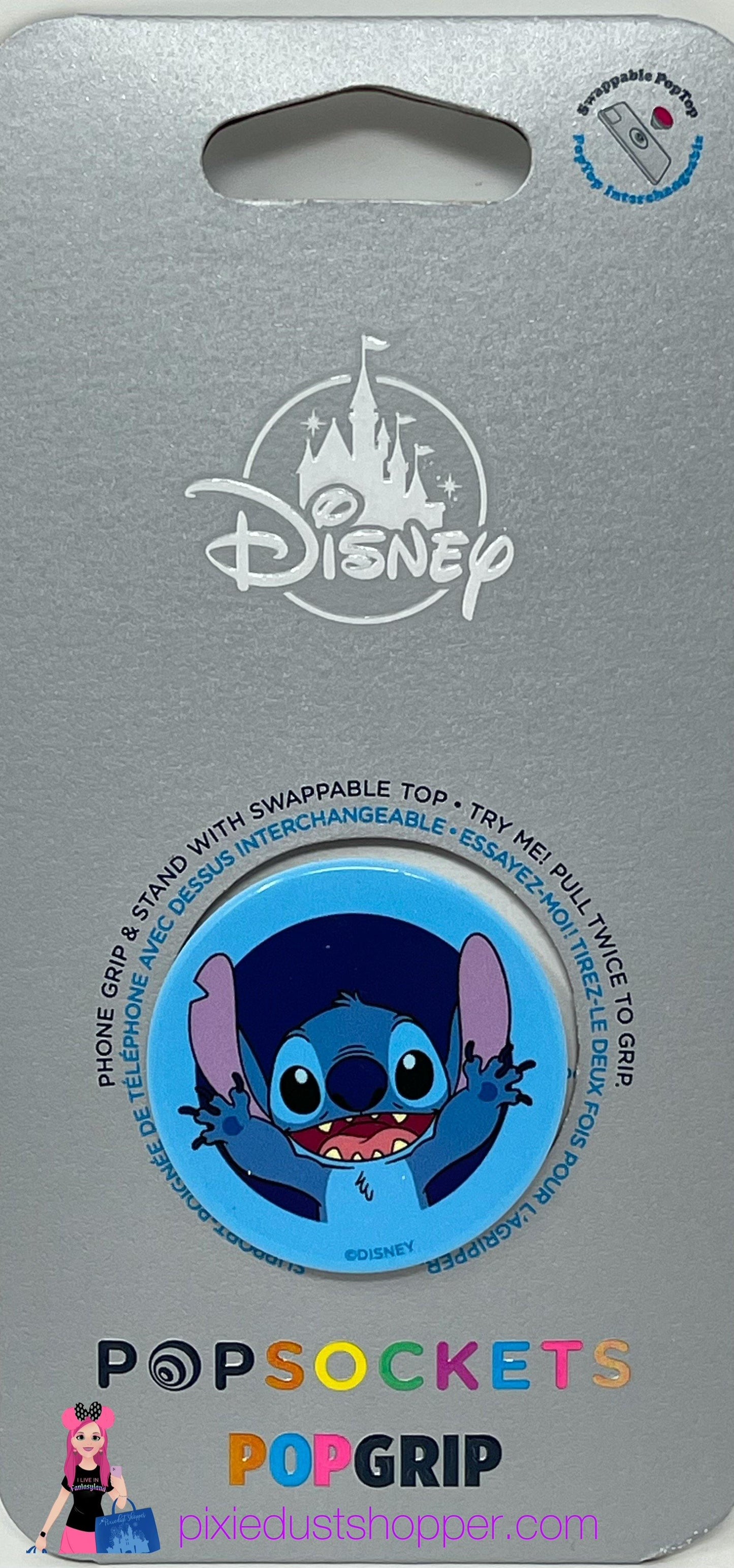 Disney Parks PopSockets Stitch PopGrip - World of Treasures