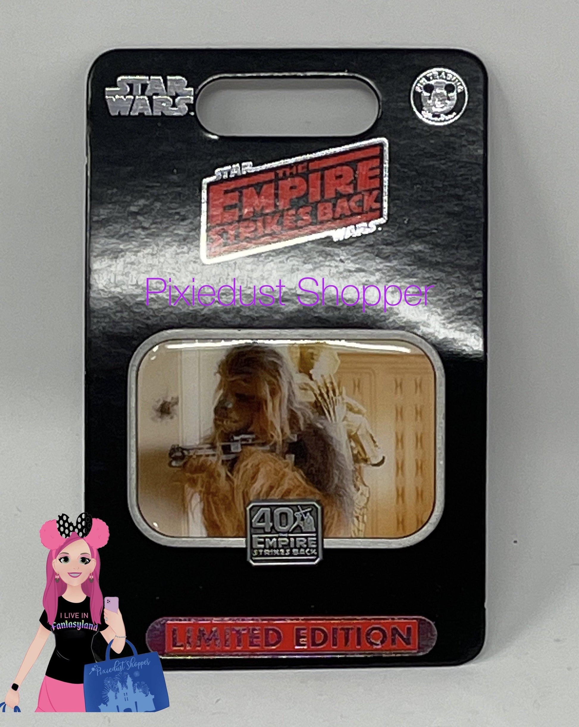 Disney Star Wars The Empire Strikes Back 40th Chewbacca and C3PO Pin-Limited Edition - World of Treasures