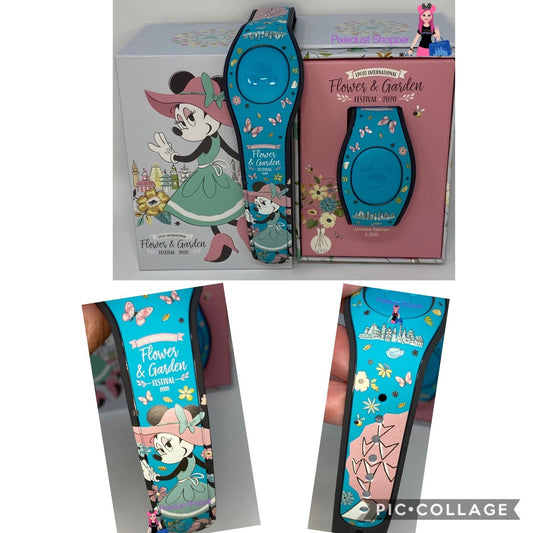 Disney 2020 Epcot Flower and Garden Festival Minnie Mouse Magicband Limited Edition 2000 - World of Treasures